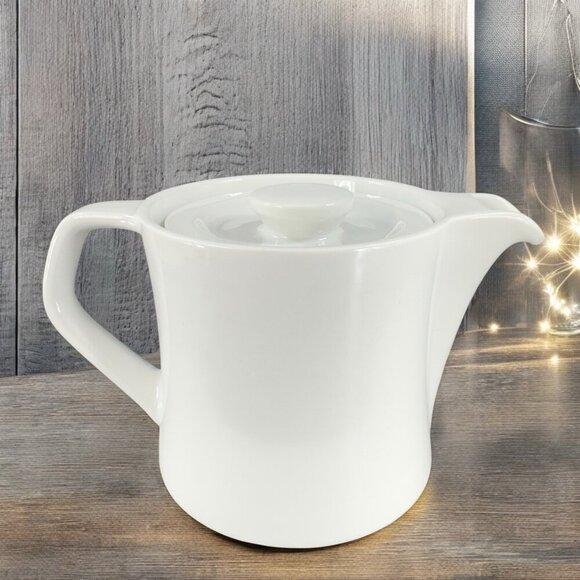 Seltmann Weiden Bavaria W Germany Praktica White Porcelain Carafe Pitcher Teapot - Picture 1 of 13